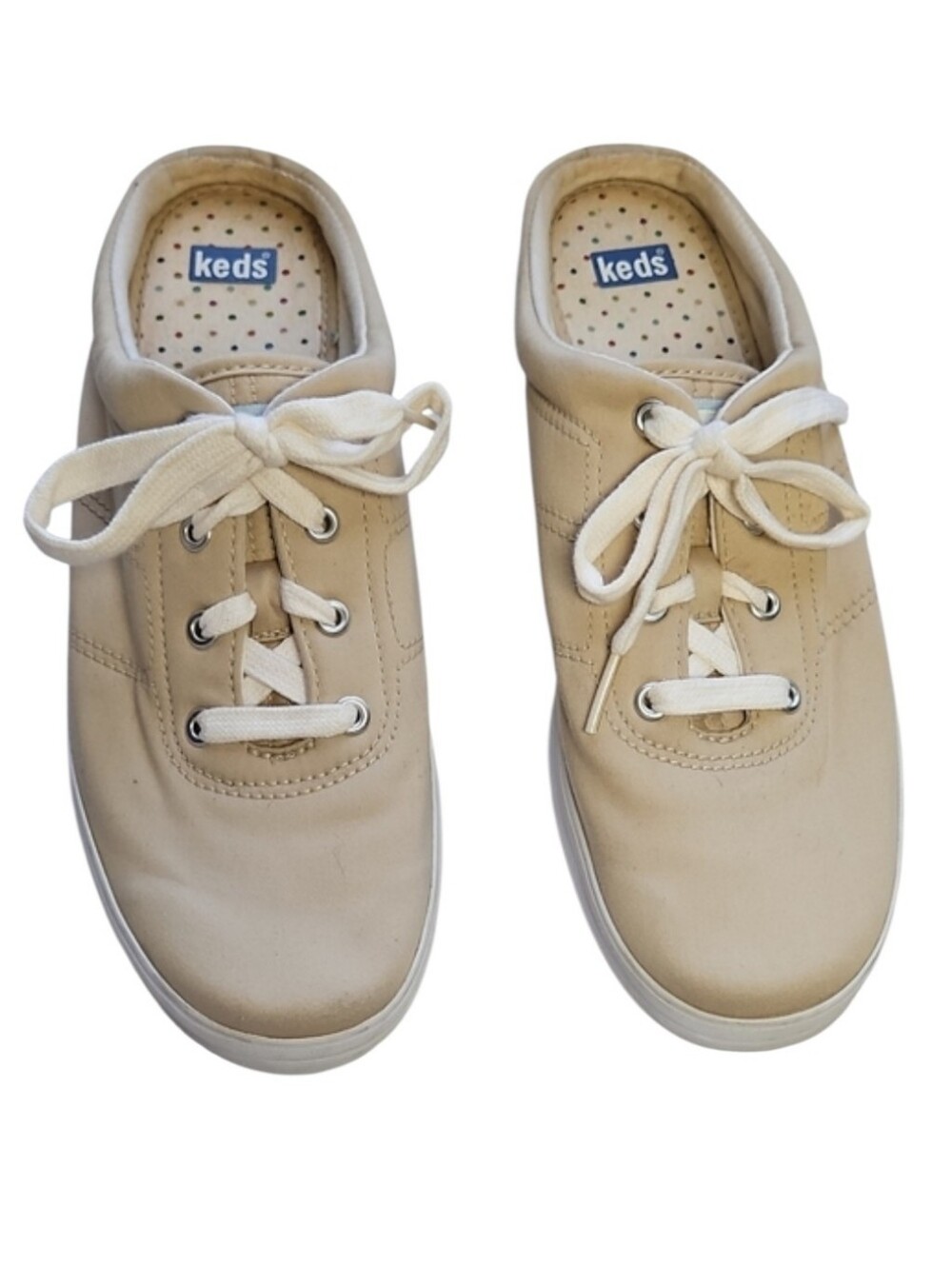 Keds Tan Canvas Mules Size 8.5
